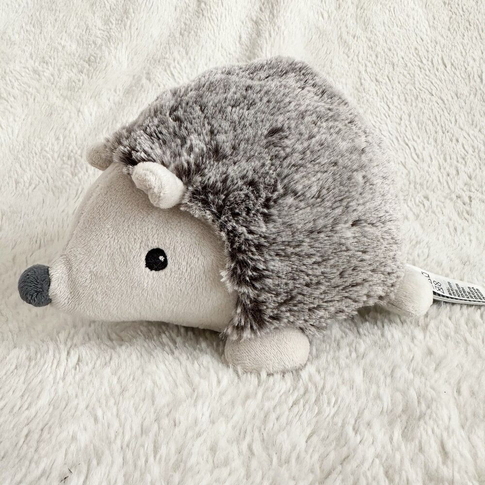 H&M Home Hedgehog Plush Stuffed Animal Sewn Eyes Soft Toy 7” Brown